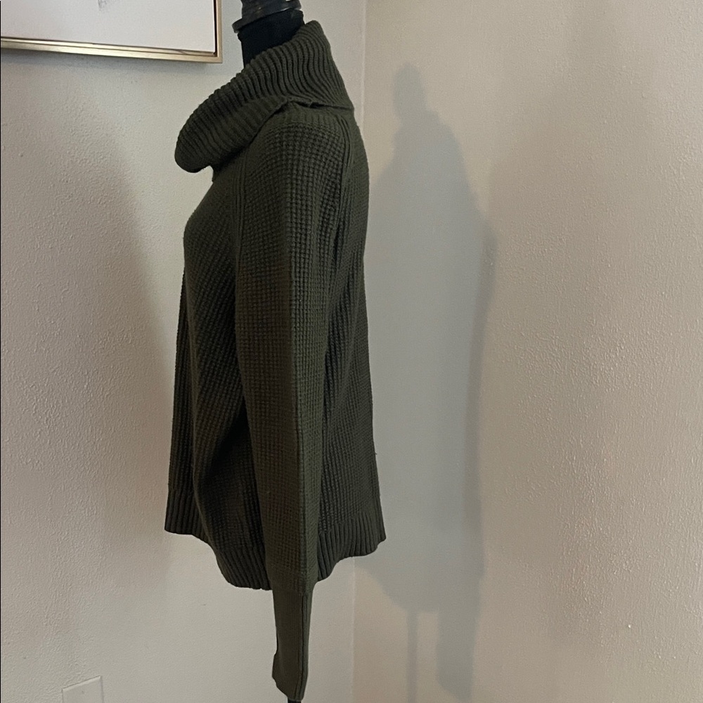 Market & Spruce Forest Green Turtleneck Sweater - Picture 7 of 8